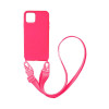 Θήκη Σιλικόνης με Strap CarryHang Sonique Apple iPhone 12 mini Φούξια