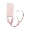 Θήκη Σιλικόνης με Strap CarryHang Sonique Apple iPhone 7 Plus / iPhone 8 Plus Ροζ