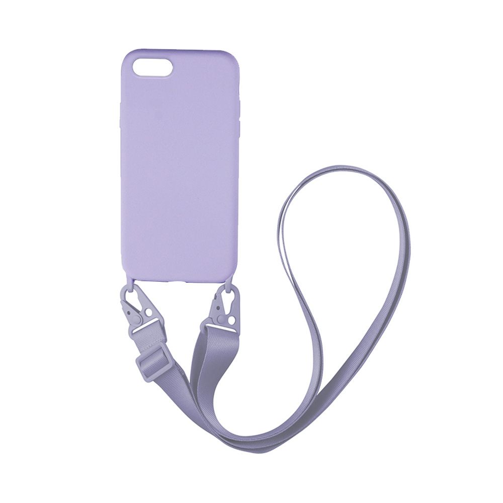 Θήκη Σιλικόνης με Strap CarryHang Sonique Apple iPhone 7 / iPhone 8 / iPhone SE 2020 / iPhone SE 2022 Λιλά