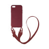 Θήκη Σιλικόνης με Strap CarryHang Sonique Apple iPhone 7 / iPhone 8 / iPhone SE 2020 / iPhone SE 2022 Μπορντό