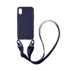 Θήκη Σιλικόνης με Strap CarryHang Sonique Apple iPhone X / iPhone XS Μπλε Σκούρο