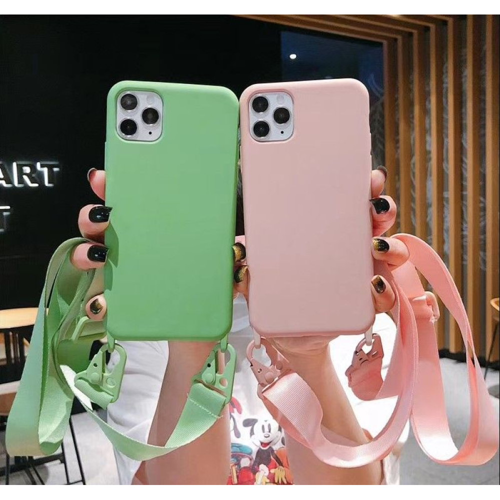 Θήκη Σιλικόνης με Strap CarryHang Sonique Apple iPhone X / iPhone XS Πορτοκαλί