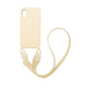 Θήκη Σιλικόνης με Strap CarryHang Sonique Apple iPhone XR Μπεζ
