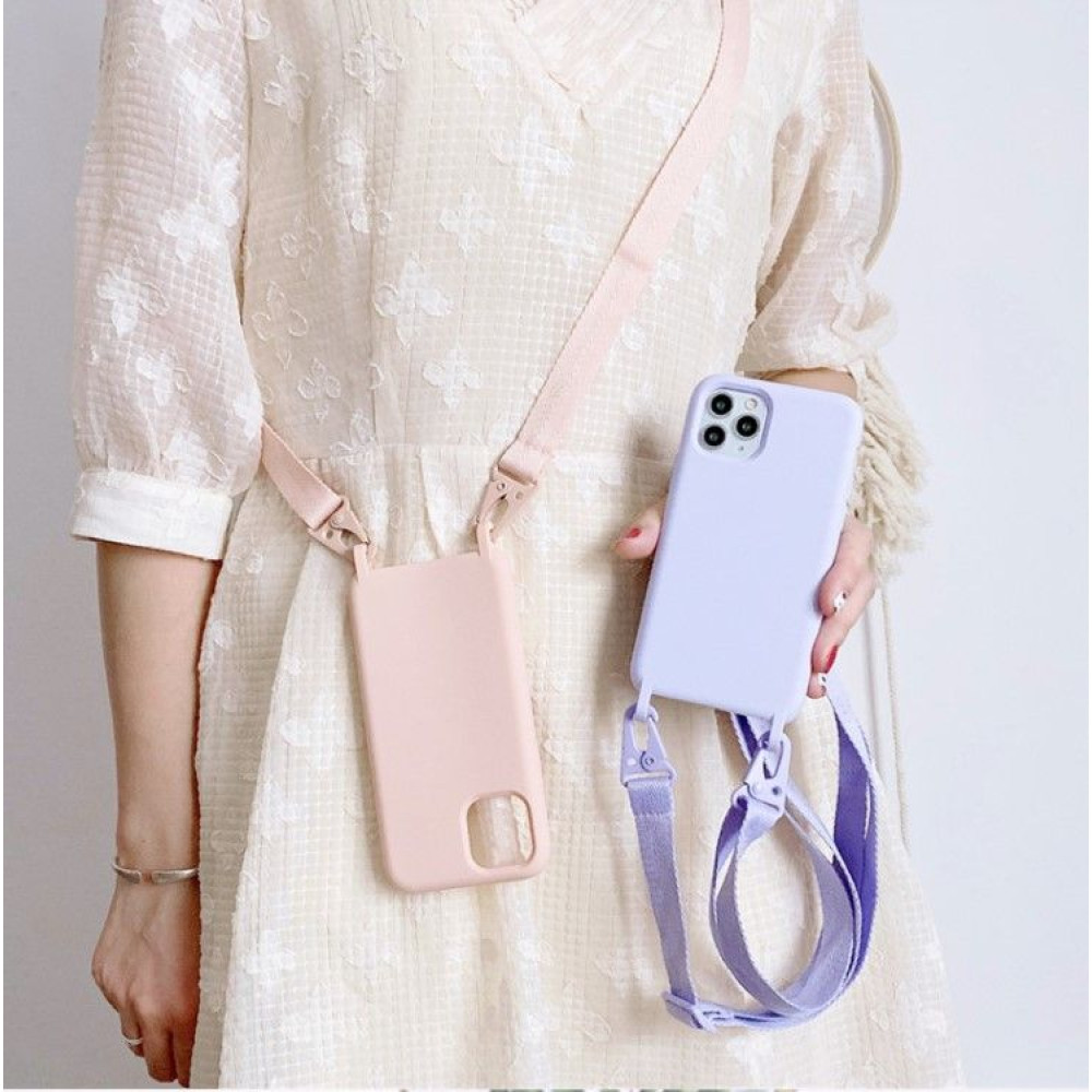 Θήκη Σιλικόνης με Strap CarryHang Sonique Apple iPhone XR Πορτοκαλί