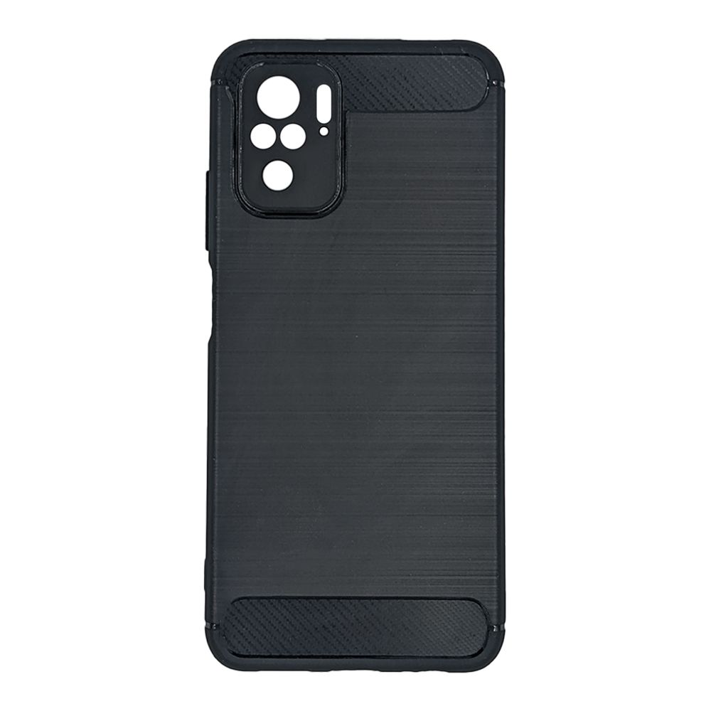 Θήκη Σιλικόνης Carbon TPU Fiber Brushed Xiaomi Redmi Note 10 / Redmi Note 10s / Poco M5s Μαύρο