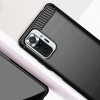 Θήκη Σιλικόνης Carbon TPU Fiber Brushed Xiaomi Redmi Note 10 Pro Μαύρο