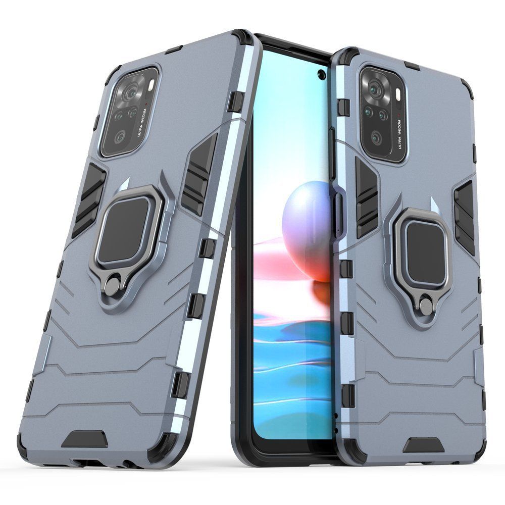 Ring Armor Kickstand magnetic car holder Xiaomi Redmi Note 10 / Redmi Note 10s / Poco M5s Μπλέ