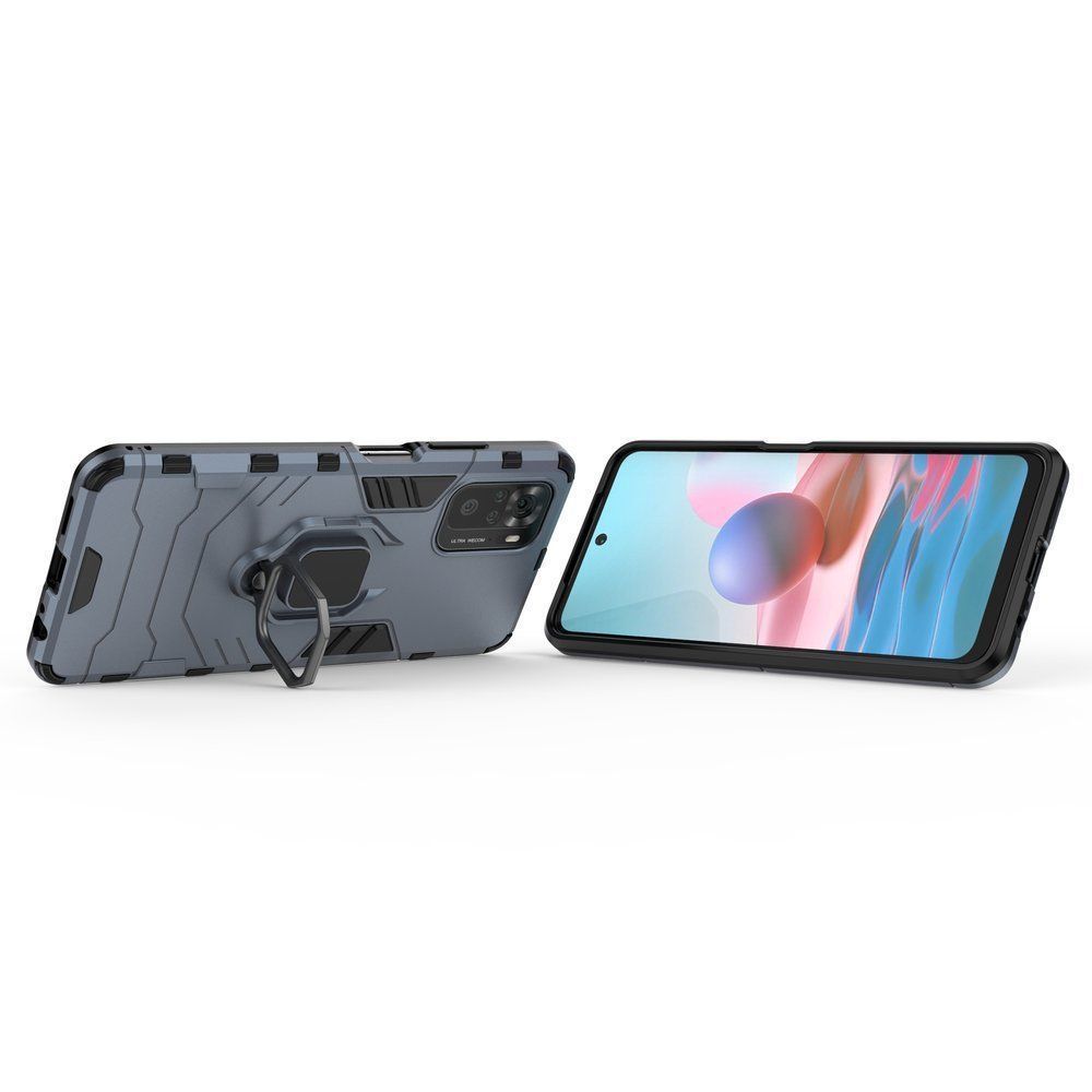 Ring Armor Kickstand magnetic car holder Xiaomi Redmi Note 10 / Redmi Note 10s / Poco M5s Μπλέ