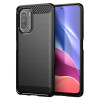 Θήκη Σιλικόνης Carbon TPU Fiber Brushed Xiaomi Poco F3 / Mi 11i Μαύρο