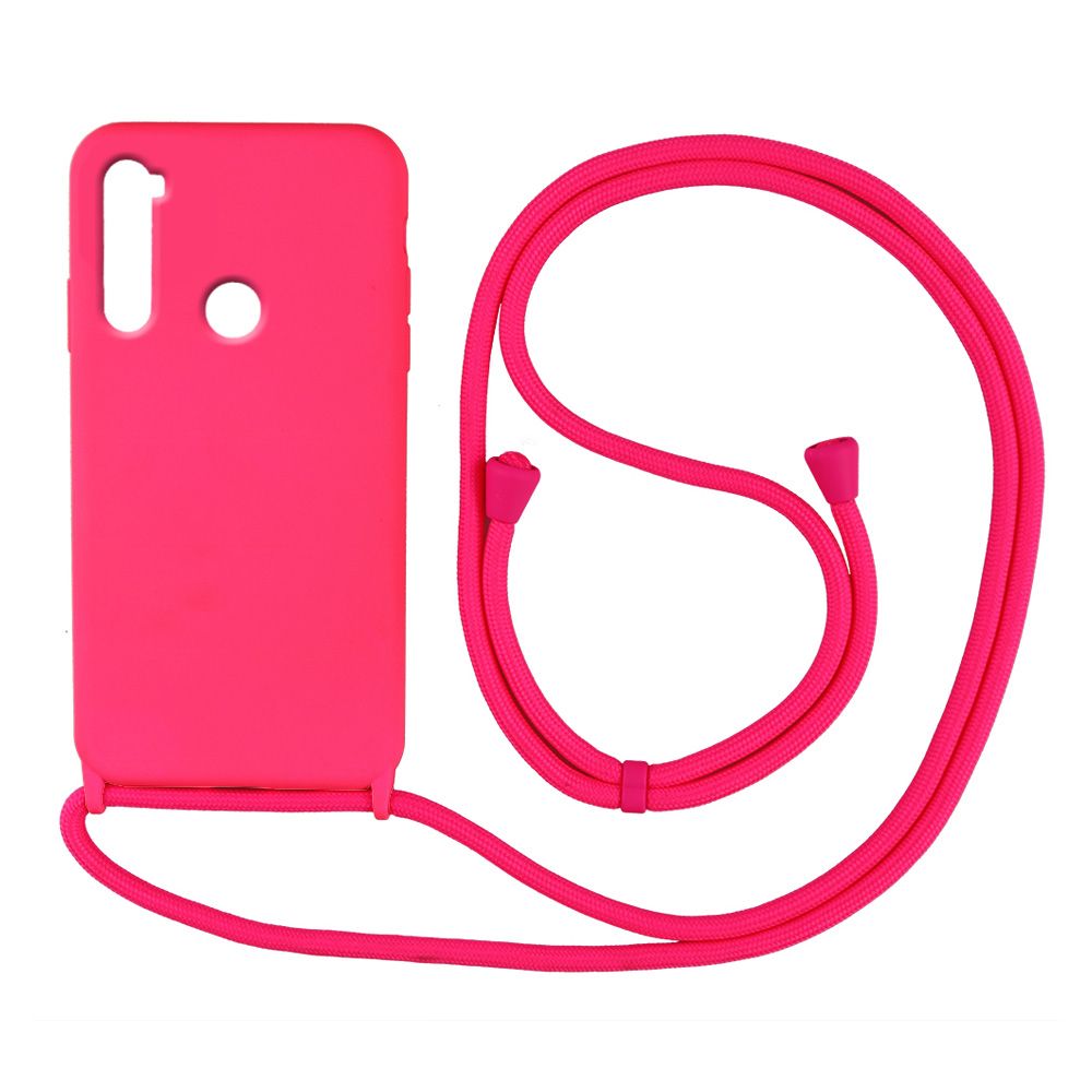 Θήκη Σιλικόνης με Κορδόνι CarryHang Sonique Xiaomi Redmi Note 8T Φούξια