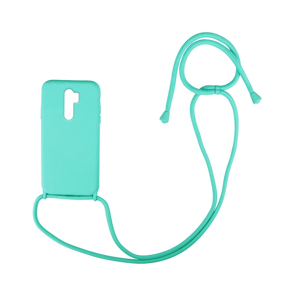 Θήκη Σιλικόνης με Κορδόνι CarryHang Sonique Xiaomi Redmi 9 Γαλάζιο