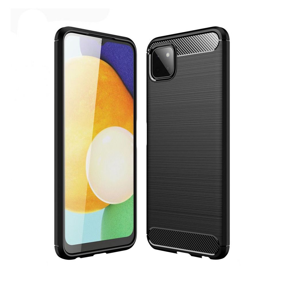 Θήκη Σιλικόνης Carbon TPU Fiber Brushed Samsung Galaxy A22 5G Μαύρο