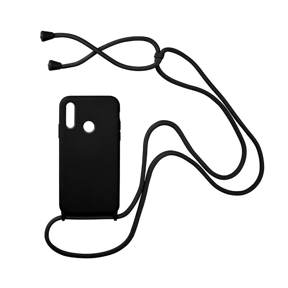 Θήκη Σιλικόνης με Κορδόνι CarryHang Sonique Huawei P Smart 2019 / Honor 10 Lite Μαύρο