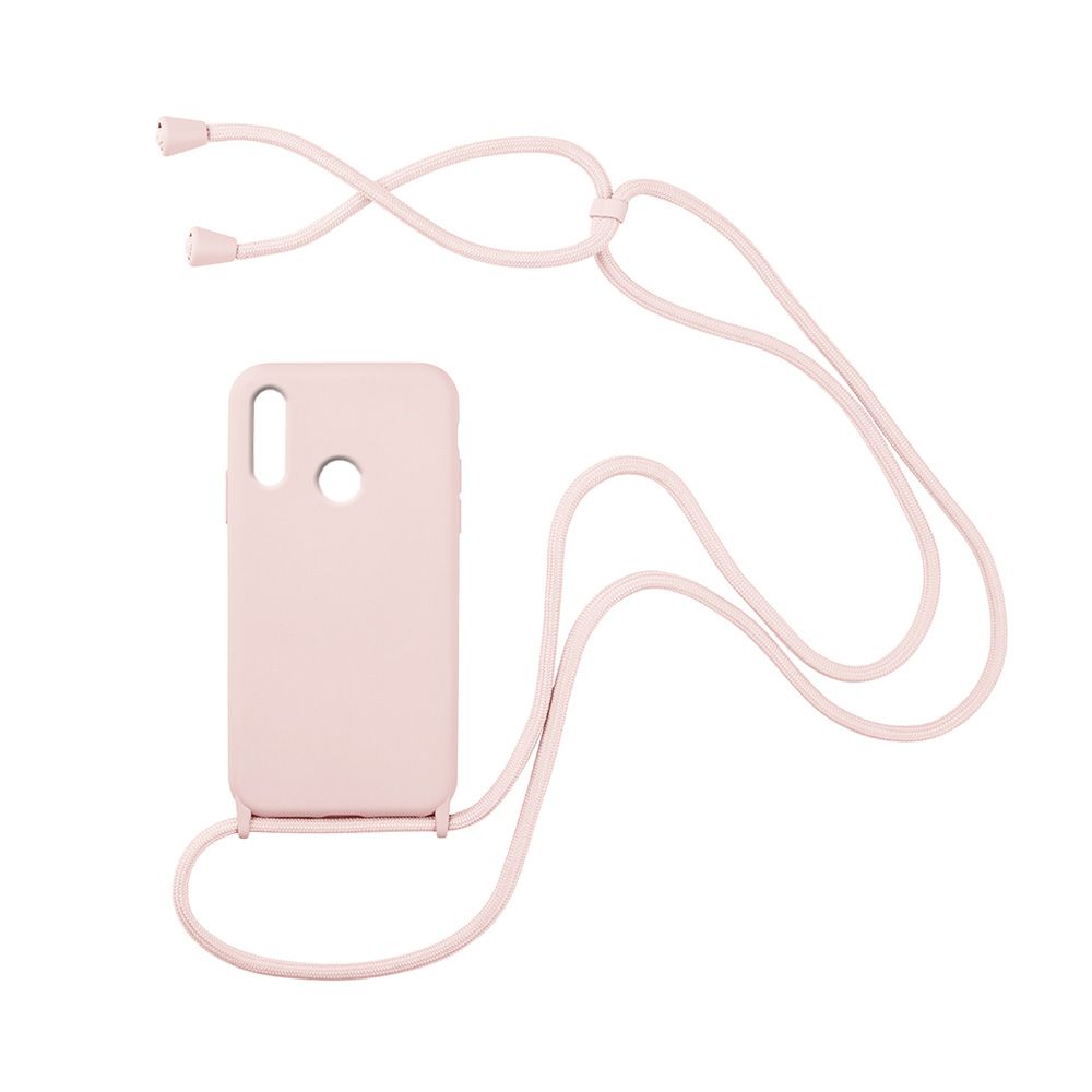 Θήκη Σιλικόνης με Κορδόνι CarryHang Sonique Huawei P Smart 2019 / Honor 10 Lite Ροζ
