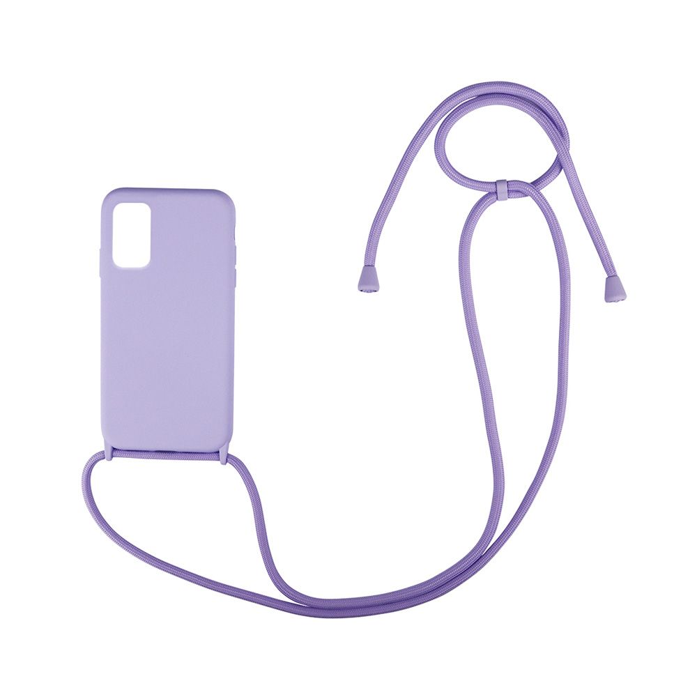 Θήκη Σιλικόνης με Κορδόνι CarryHang Sonique Xiaomi Redmi 9T Λιλά