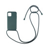 Θήκη Σιλικόνης με Κορδόνι CarryHang Sonique Apple iPhone 13 Πράσινο Σκούρο