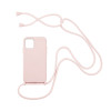 Θήκη Σιλικόνης με Κορδόνι CarryHang Sonique Apple iPhone 13 Mini Ροζ