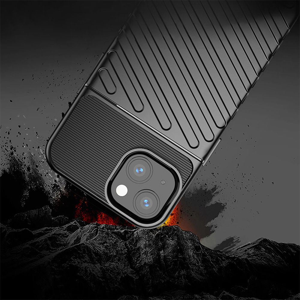 Θήκη Κινητού Thunder Case Flexible Tough Rugged Apple iPhone 13 Μαύρο