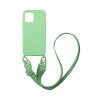 Θήκη Σιλικόνης με Strap CarryHang Sonique Apple iPhone 13 Mini Πράσινο Ανοιχτό
