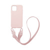 Θήκη Σιλικόνης με Strap CarryHang Sonique Apple iPhone 13 Mini Ροζ