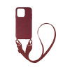 Θήκη Σιλικόνης με Strap CarryHang Sonique Apple iPhone 13 Pro Max Μπορντό