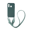 Θήκη Σιλικόνης με Strap CarryHang Sonique Huawei P30 Lite Πράσινο Σκούρο