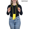 Θήκη Σιλικόνης με Κορδόνι CarryHang Sonique Xiaomi Redmi Note 10 / Redmi Note 10s / Poco M5s Κίτρινο