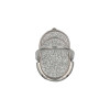 Αυτοκόλλητο Δαχτυλίδι  Κινητού Μαγνητικό Ring Glitter Οβαλ Ασημί