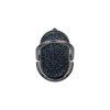 Αυτοκόλλητο Δαχτυλίδι  Κινητού Μαγνητικό Ring Glitter Οβαλ Μαύρο