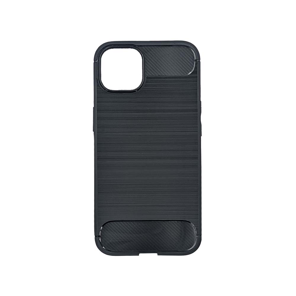 Θήκη Σιλικόνης Carbon TPU Fiber Brushed Apple iPhone 13 Μαύρο