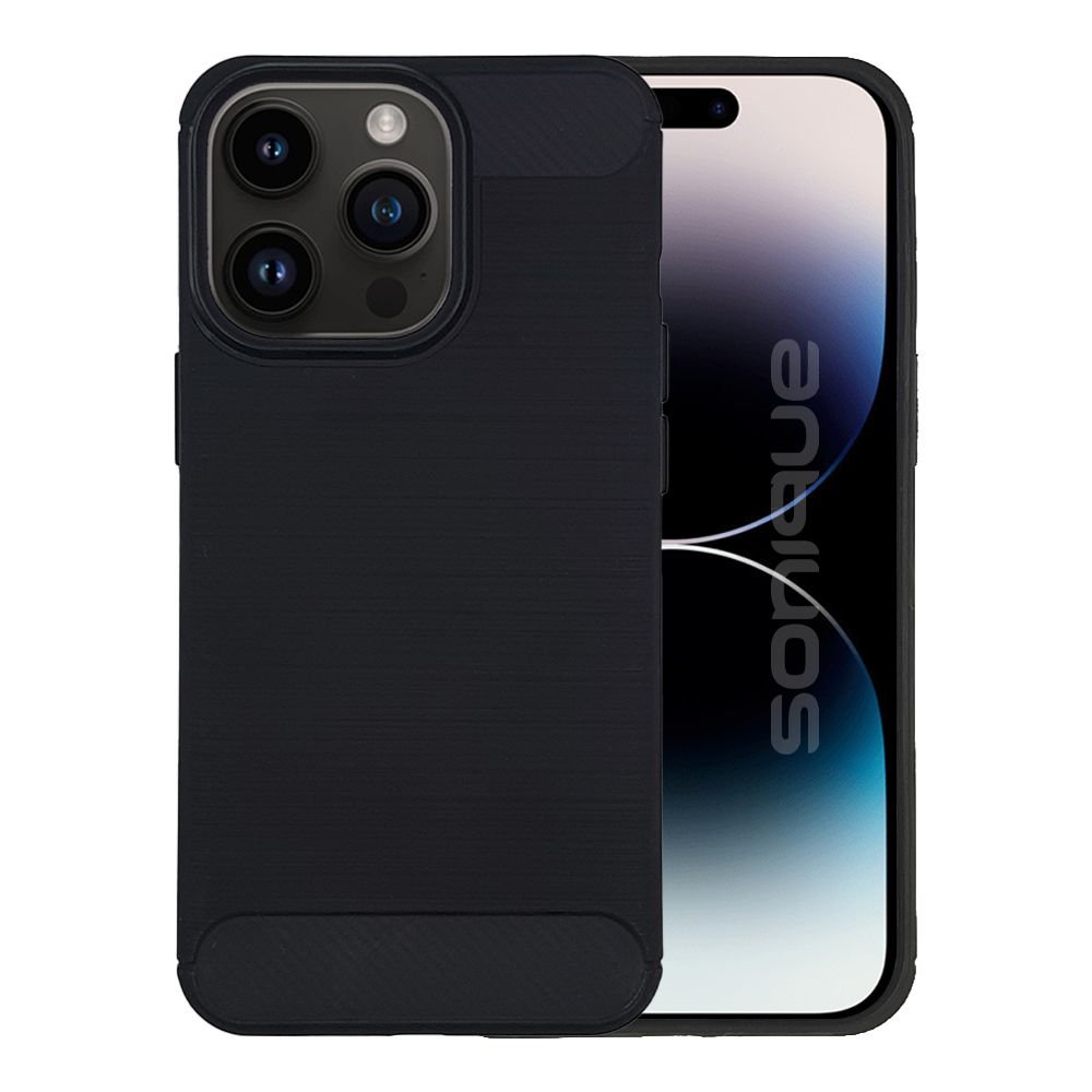 Θήκη Σιλικόνης Carbon TPU Fiber Brushed Apple iPhone 13 Pro Μαύρο