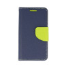 Fancy Book Samsung Galaxy S21 FE Σκούρο Μπλε/Λαχανί