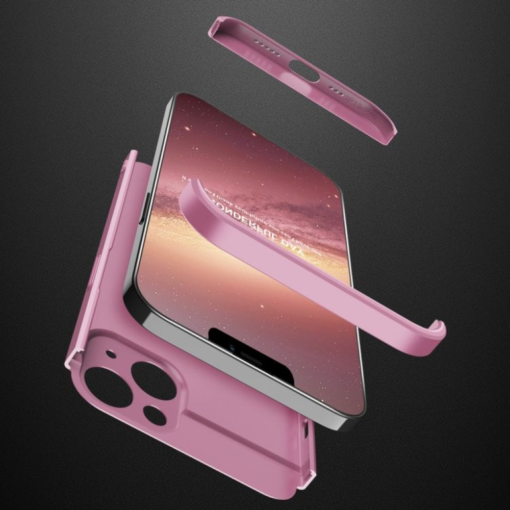 GKK 360 Full Body Protection Apple iPhone 13 Mini Ροζ Χρυσό