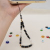 Βραχιόλι Λουράκι Κινητού  Phone Strap Jewelry 24cm Black Love