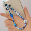 Βραχιόλι Λουράκι Κινητού  Phone Strap Jewelry 24cm Blue Heart