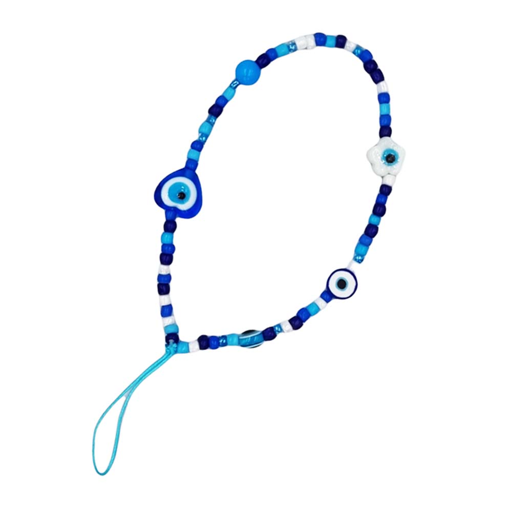 Βραχιόλι Λουράκι Κινητού  Phone Strap Jewelry 24cm Blue Heart