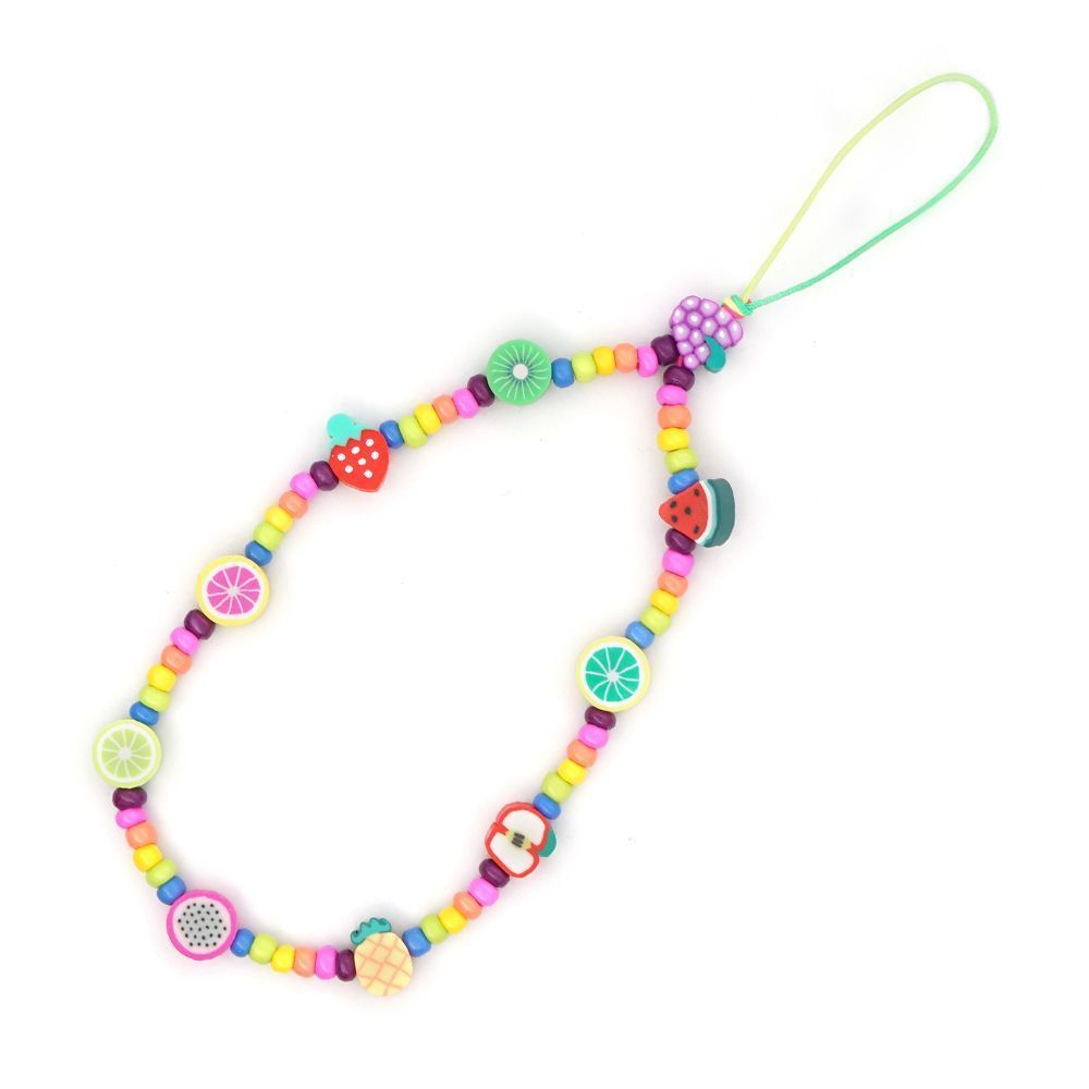 Βραχιόλι Λουράκι Κινητού  Phone Strap Jewelry 24cm Colorful Fruit