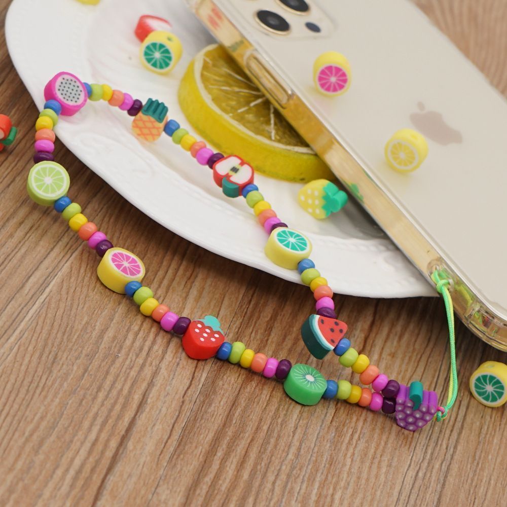 Βραχιόλι Λουράκι Κινητού  Phone Strap Jewelry 24cm Colorful Fruit