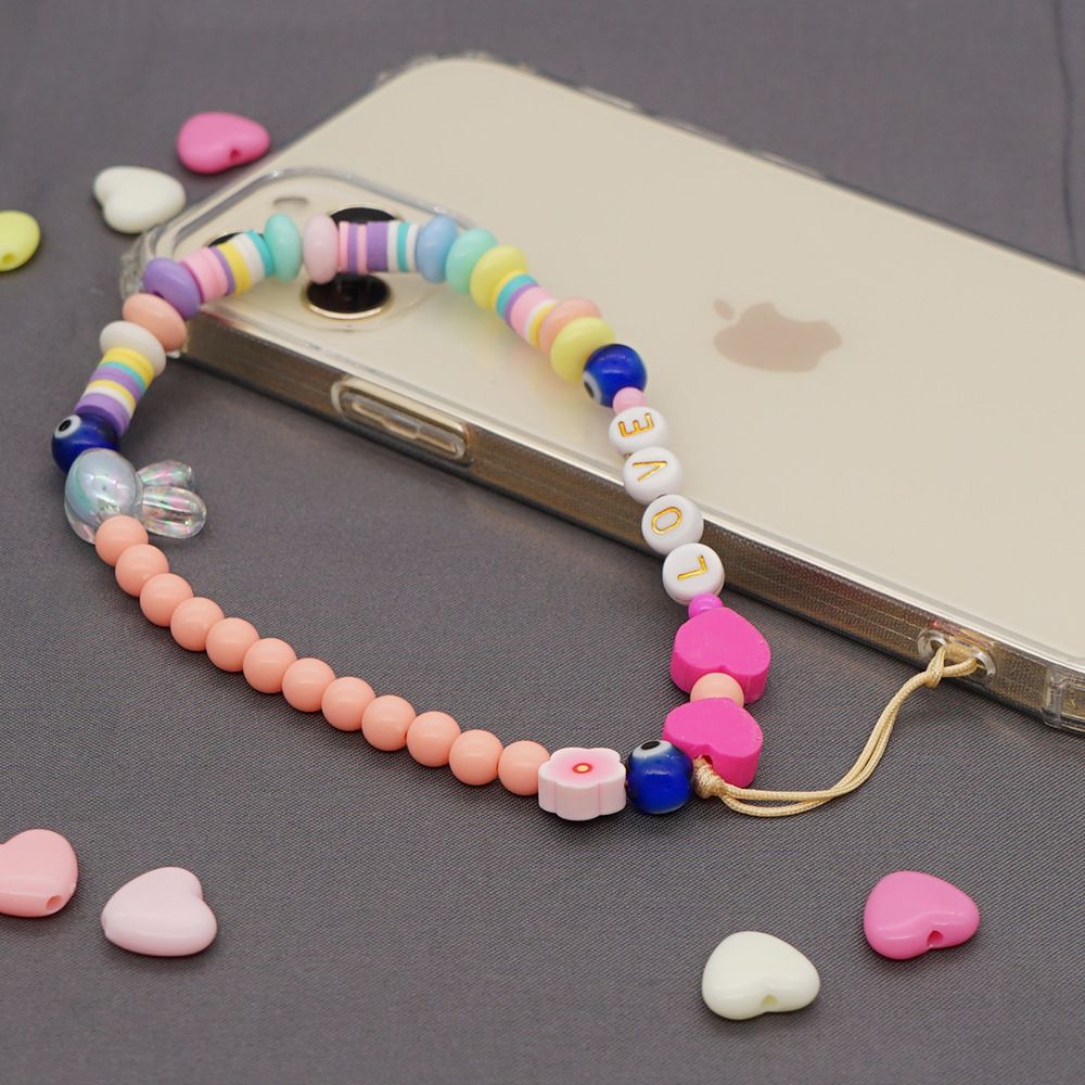 Βραχιόλι Λουράκι Κινητού  Phone Strap Jewelry 24cm Colorful Rabbit