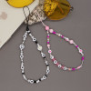 Βραχιόλι Λουράκι Κινητού  Phone Strap Jewelry 24cm Pink Pearl