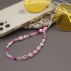 Βραχιόλι Λουράκι Κινητού  Phone Strap Jewelry 24cm Pink Pearl