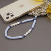 Βραχιόλι Λουράκι Κινητού  Phone Strap Jewelry 24cm Purple Love