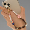 Βραχιόλι Λουράκι Κινητού  Phone Strap Jewelry 24cm Wooden Peace