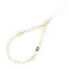 Βραχιόλι Λουράκι Κινητού  Phone Strap Jewelry 24cm Pearl Love