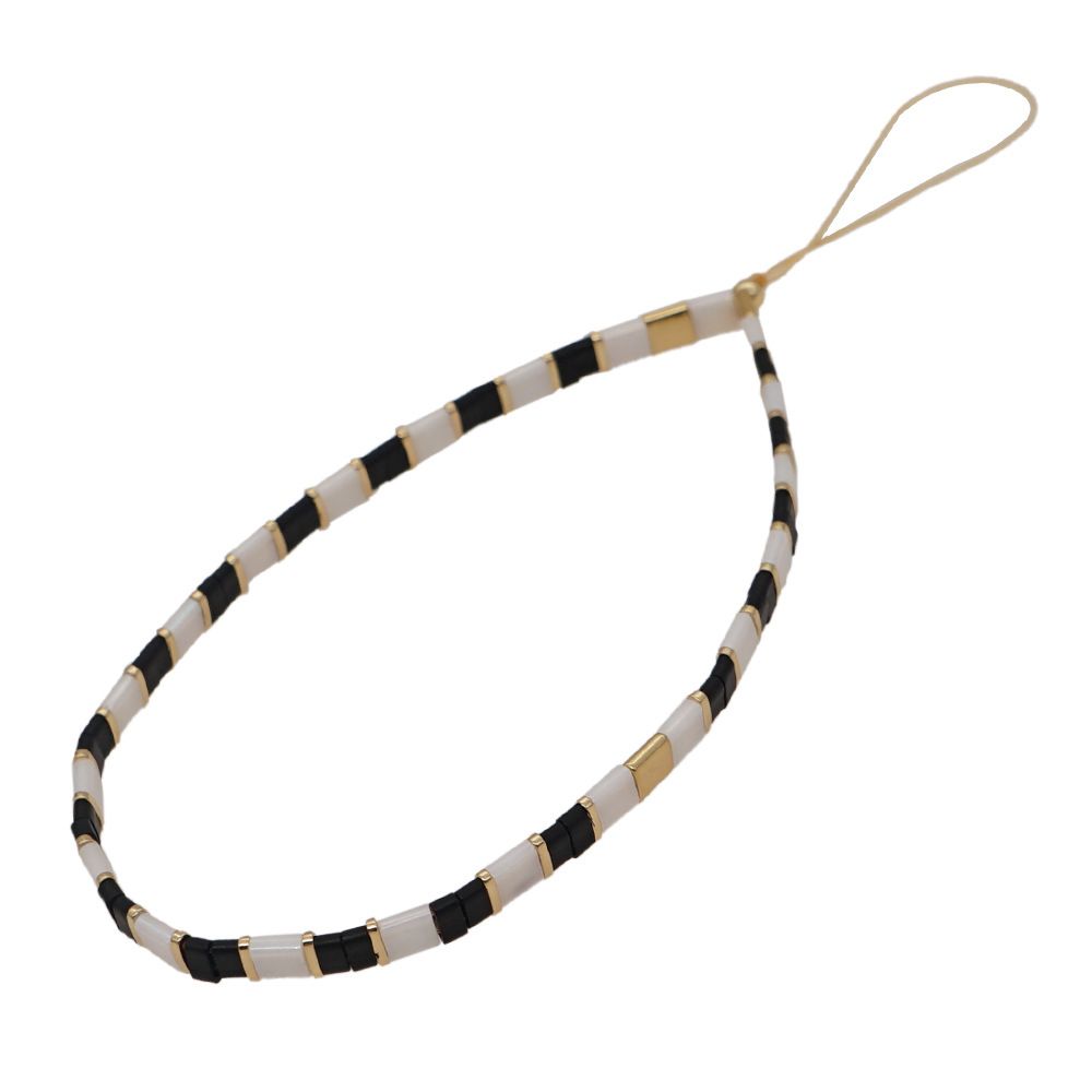 Βραχιόλι Λουράκι Κινητού Phone Strap Boho Jewelry 24cm Bohemian Black