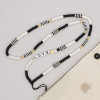 Κολιέ Λουράκι Κινητού Phone Strap Jewelry 80cm Black Love