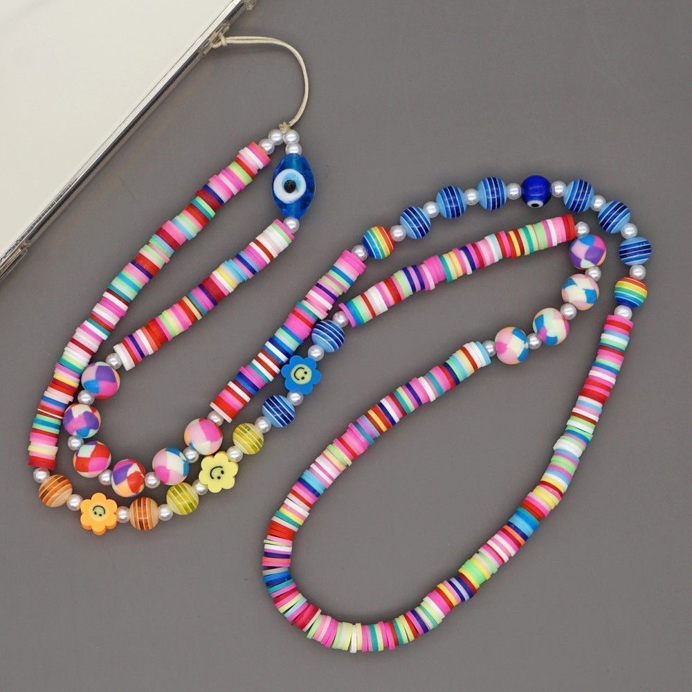 Κολιέ Λουράκι Κινητού Phone Strap Jewelry 80cm Colorful Spring