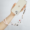 Κολιέ Λουράκι Κινητού Phone Strap Jewelry 80cm Pink Love