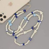 Κολιέ Λουράκι Κινητού Phone Strap Jewelry 80cm Blue Star