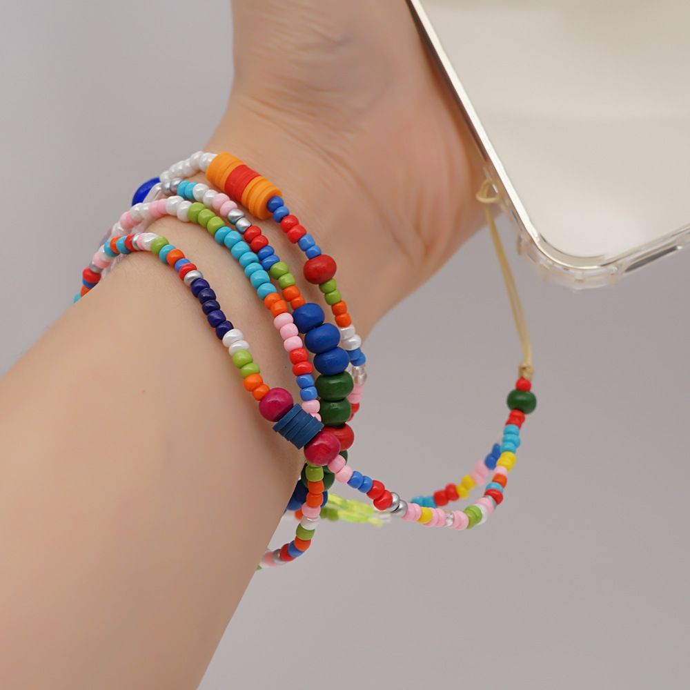 Κολιέ Λουράκι Κινητού Phone Strap Jewelry 80cm Colorful Butterfly